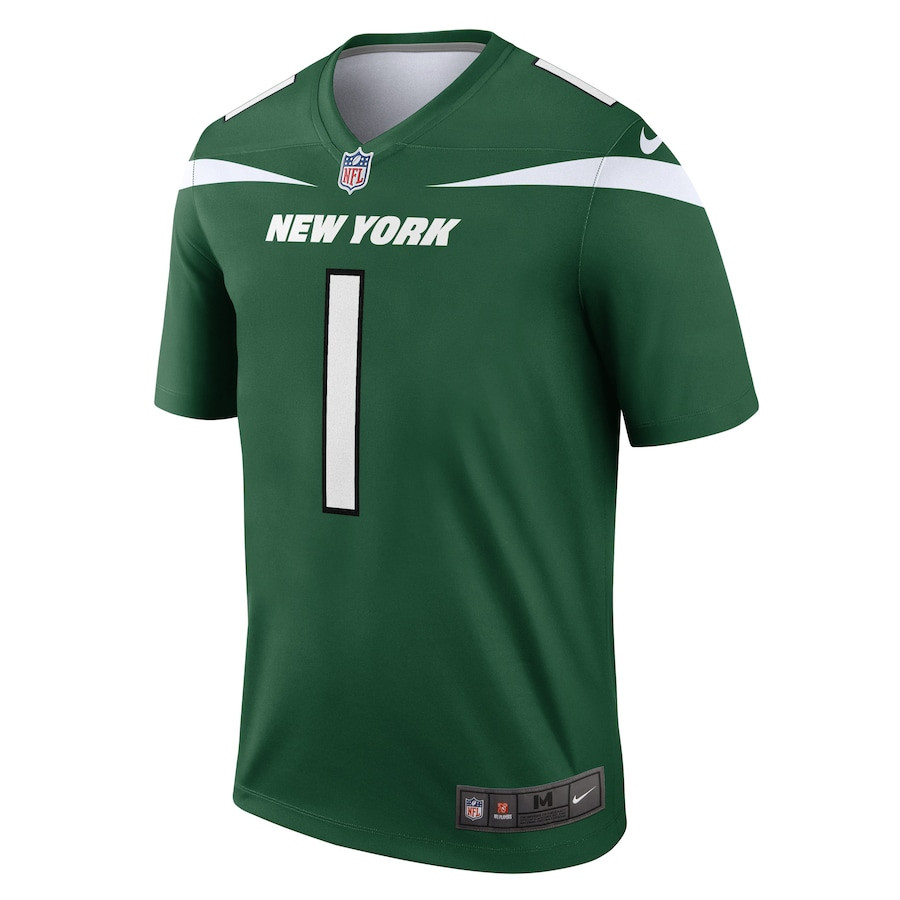 Alternative view of Ahmad Gardner 1 New York Jets Men Legend Jersey - Green JS9629 nicesnker