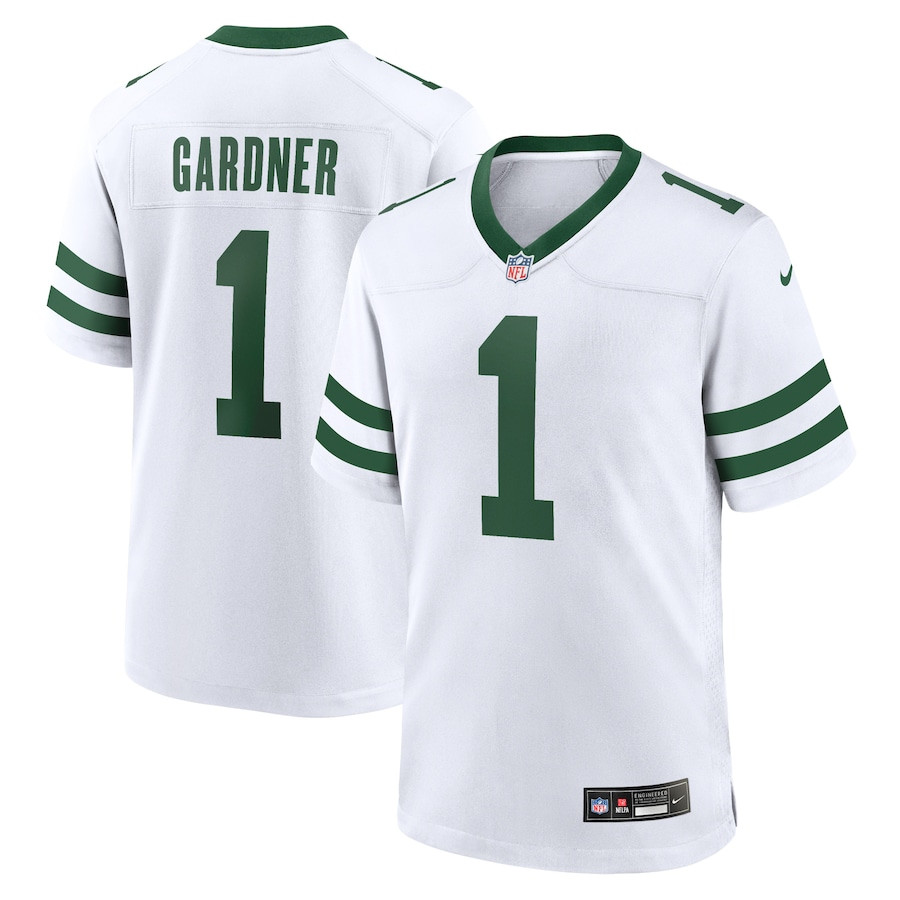 Ahmad Sauce Gardner 1 New York Jets Game Men Jersey - Legacy White JS7832 nicesnker