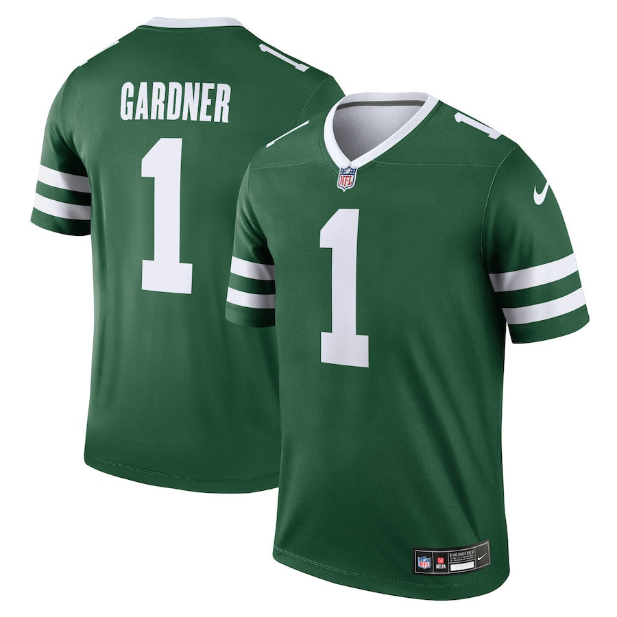 Ahmad Sauce Gardner 1 New York Jets Legend Jersey - Men, Legacy Green JS4257 nicesnker