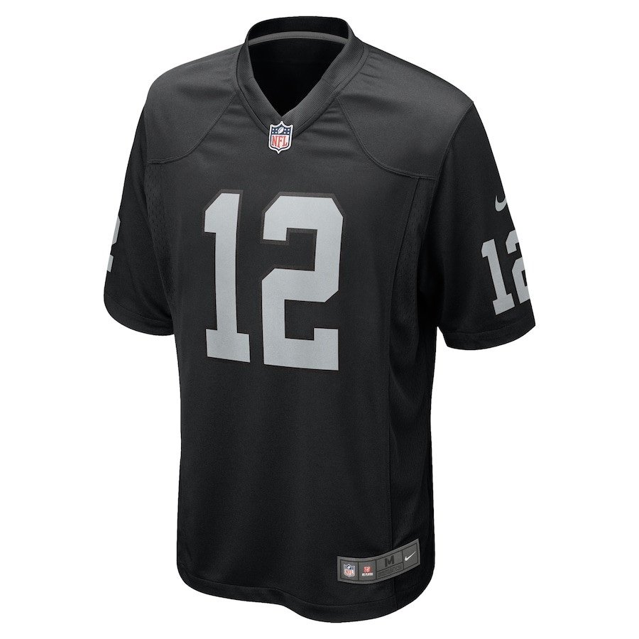 Alternative view of Aidan O'Connell 12 Las Vegas Raiders Team Game Men Jersey - Black JS9849 nicesnker