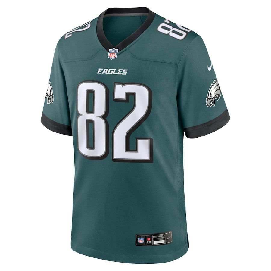 Alternative view of Ainias Smith 82 Philadelphia Eagles Team Game Men Jersey - Midnight Green JS8036 nicesnker