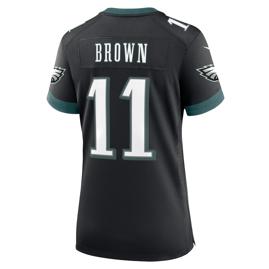 A.J. Brown 11 Philadelphia Eagles Alternate Game Women Jersey - Black JS8026 nicesnker - Image 3