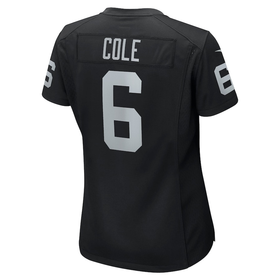 AJ Cole 6 Las Vegas Raiders Women Game Jersey - Black JS5619 nicesnker - Image 3