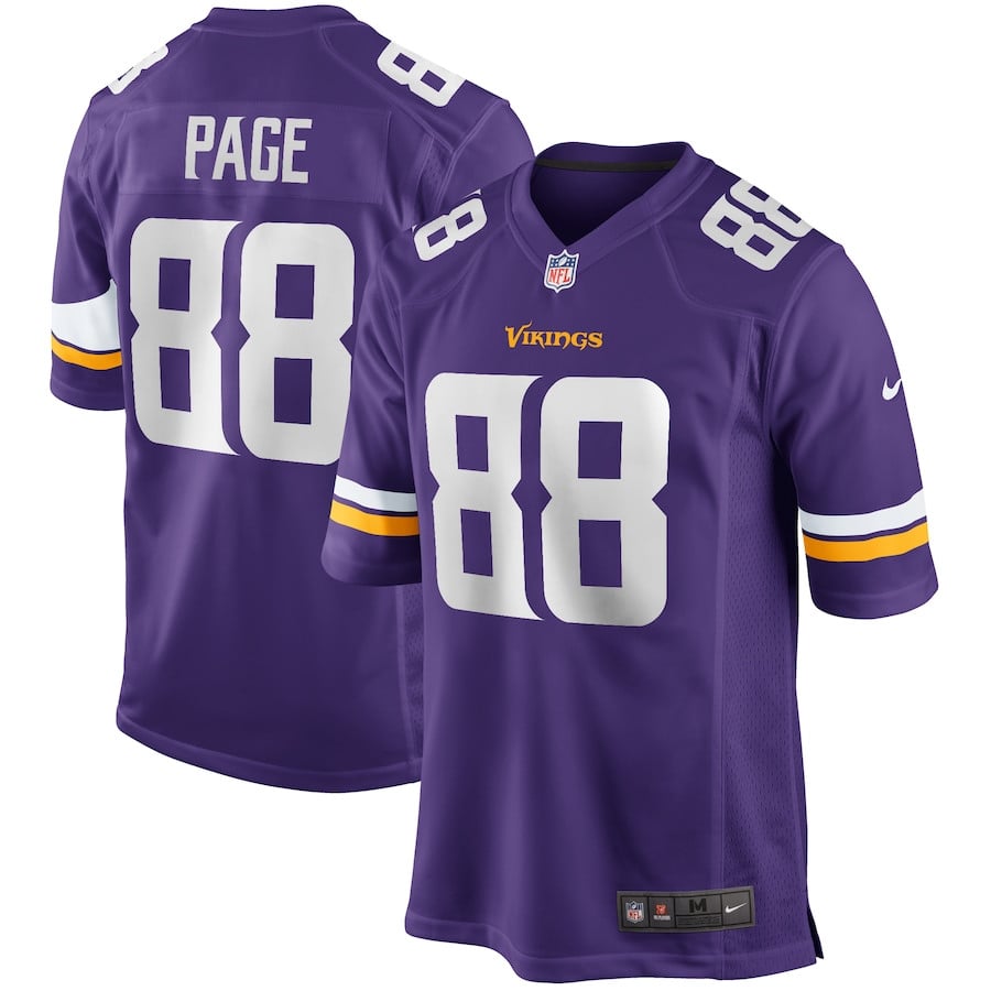 Alan Page 88 Minnesota Vikings Men Game Retired Jersey - Purple JS5589 nicesnker