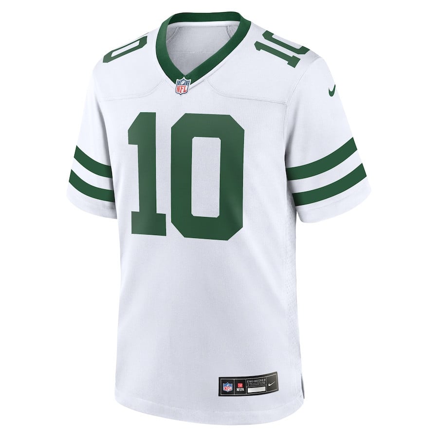Alternative view of Allen Lazard 10 New York Jets Game Jersey - Men, Legacy White JS9394 nicesnker