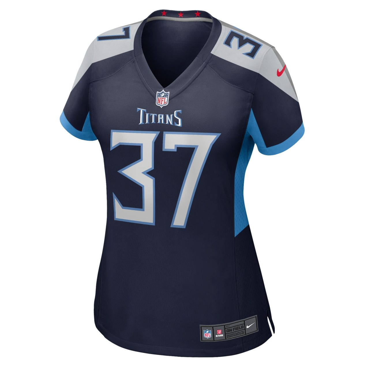 Alternative view of Amani Hooker 37 Tennessee Titans Women's Game Jersey - Navy JS1131 nicesnker