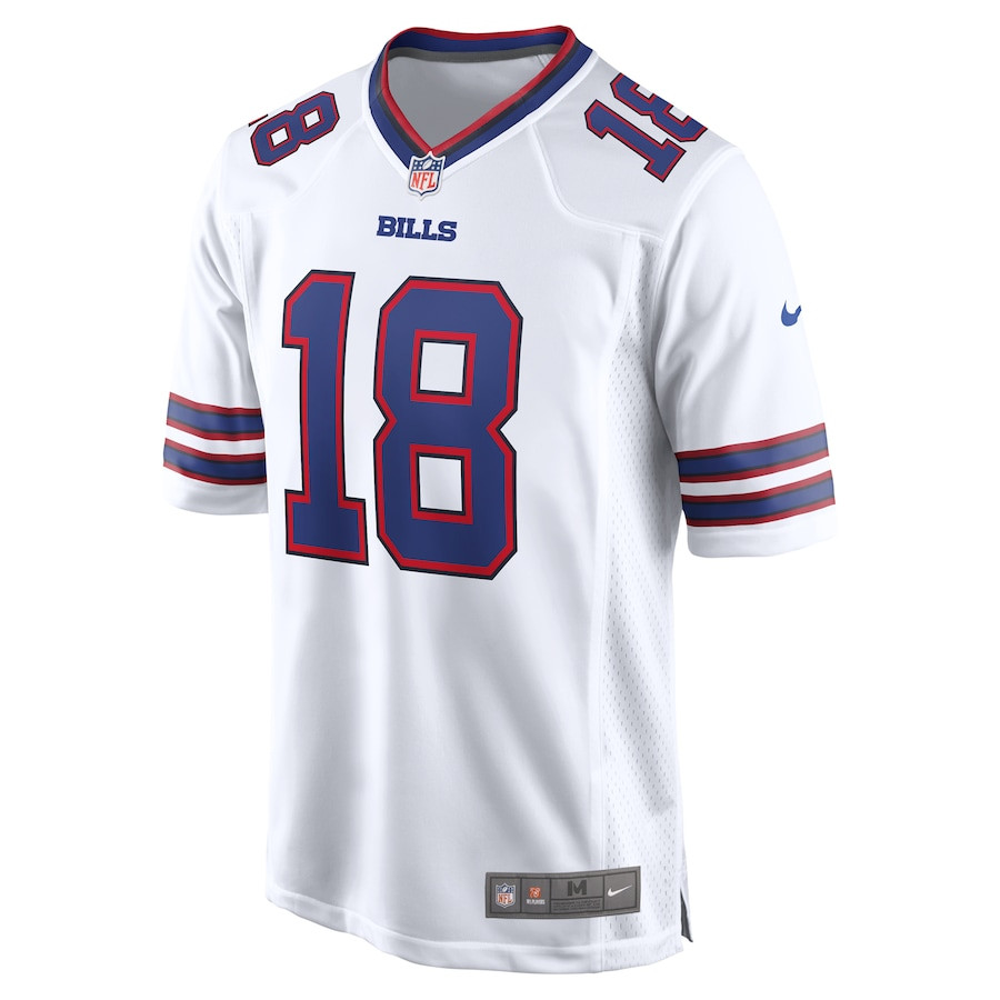 Alternative view of Amari Cooper 18 Buffalo Bills Game Men Jersey - White JS8130 nicesnker