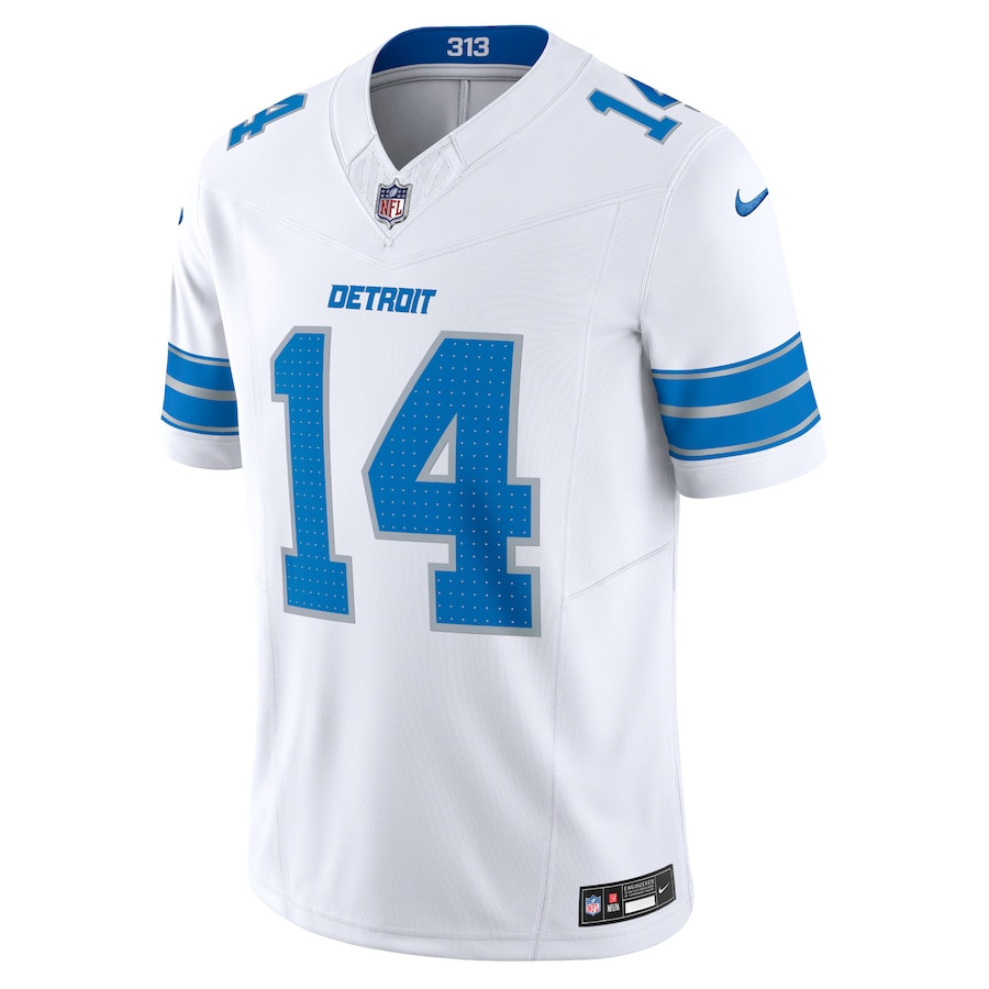 Alternative view of Amon-Ra St. Brown 14 Detroit Lions Vapor F.U.S.E. Limited Jersey - White JS7258 nicesnker