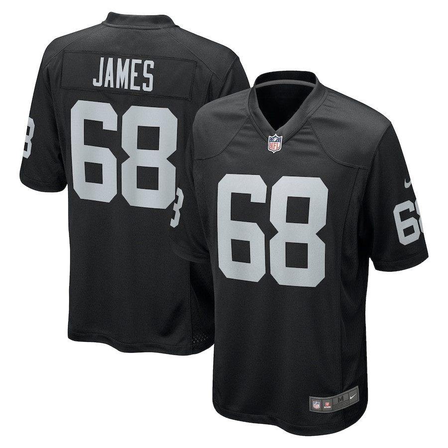 Andre James 68 Las Vegas Raiders Men Game Jersey - Black JS5723 nicesnker