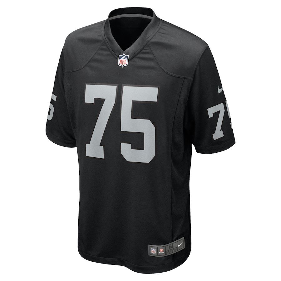 Alternative view of Andrus Peat 75 Las Vegas Raiders Team Game Men Jersey - Black JS8891 nicesnker
