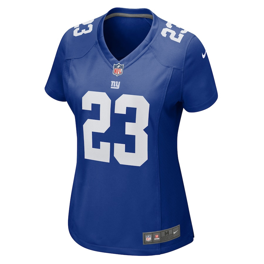 Alternative view of Anthony Johnson Jr. 23 New York Giants Women's Game Jersey - Royal JS4419 nicesnker