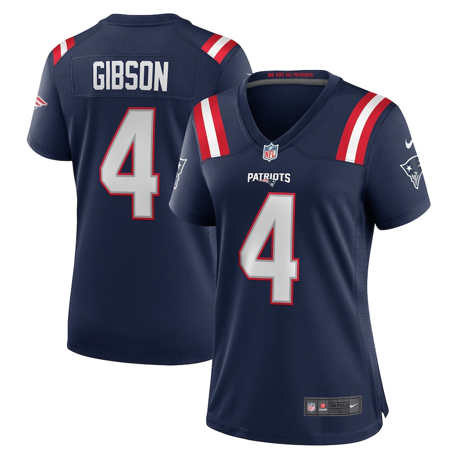 Antonio Gibson 4 New England Patriots Women's Game Jersey - Navy JS2209 nicesnker