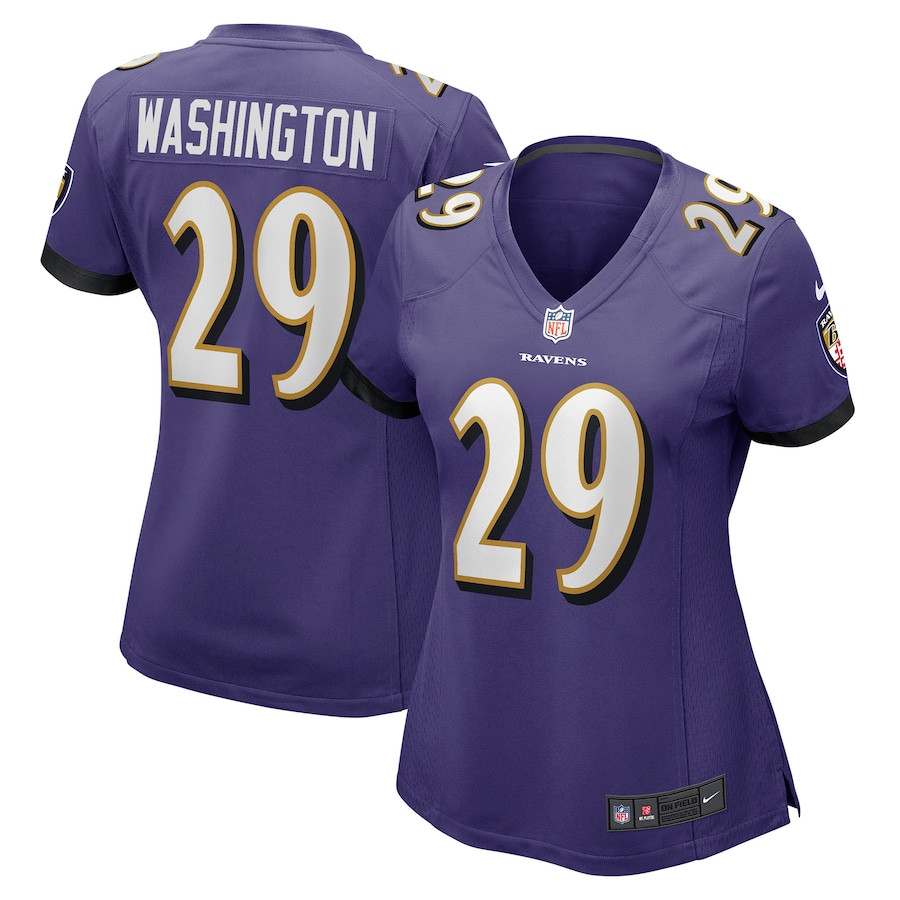Ar'Darius 29 Washington Baltimore Ravens Women Game Jersey - Purple JS9495 nicesnker