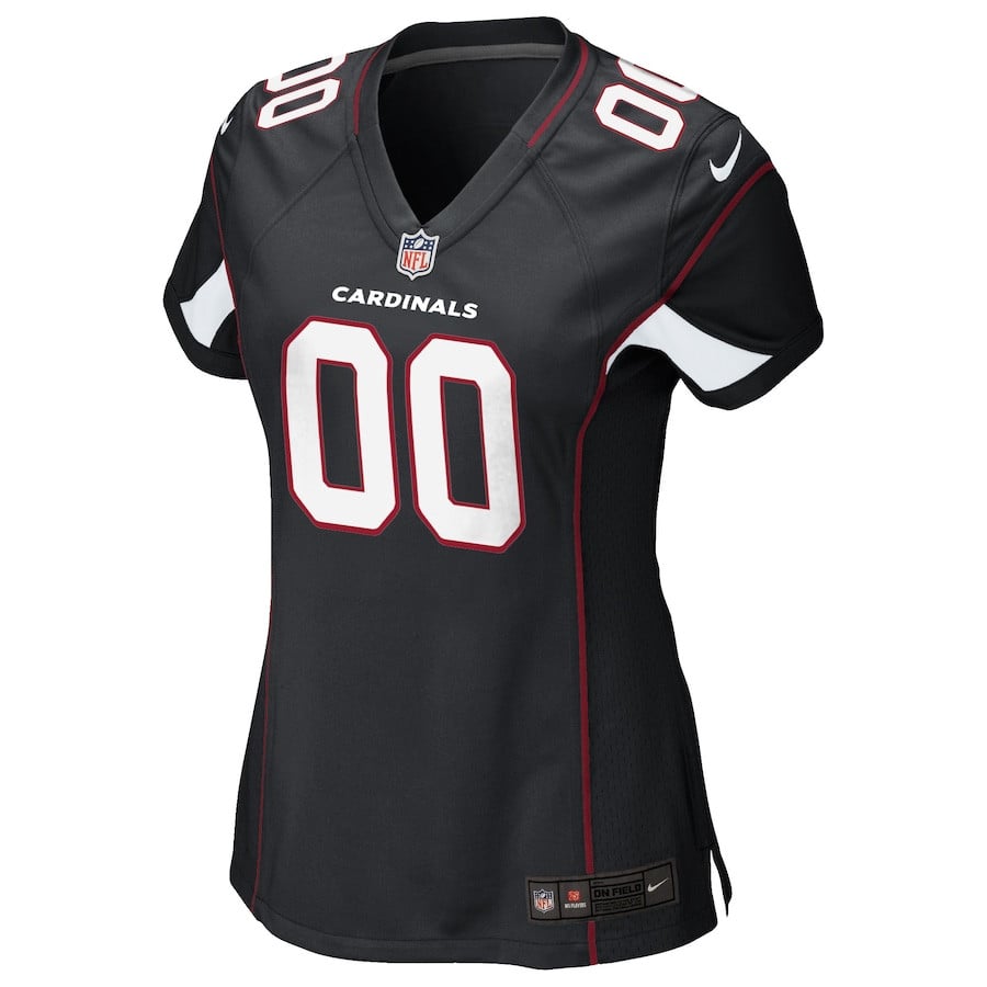 Alternative view of Arizona Cardinals Women Alternate Custom Game Jersey - Black JS8964 nicesnker