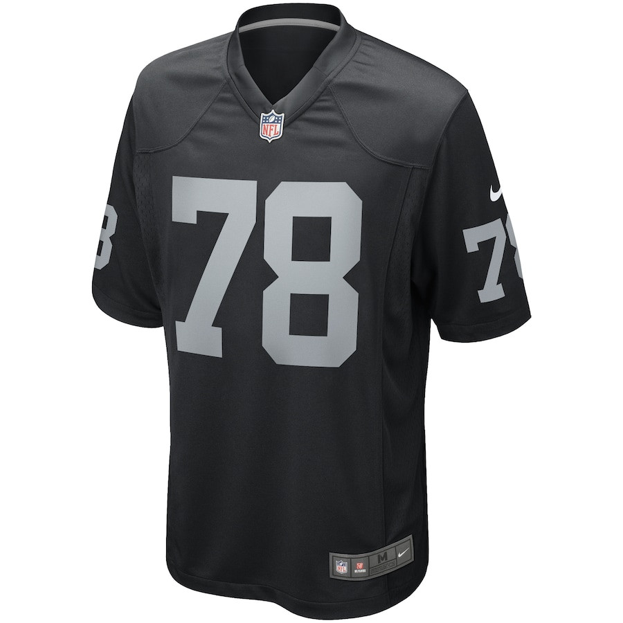 Alternative view of Art Shell 78 Las Vegas Raiders Men Game Retired Jersey - Black JS4163 nicesnker