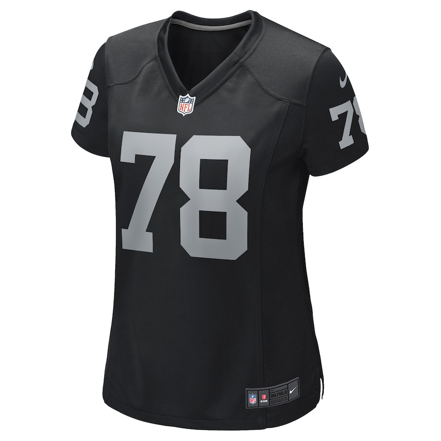 Alternative view of Art Shell 78 Las Vegas Raiders Women Game Retired Jersey - Black JS5052 nicesnker