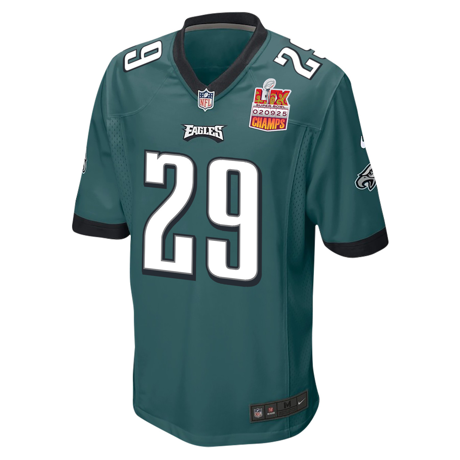 Avonte Maddox 29 Philadelphia Eagles Super Bowl LIX Champions Patch Game Men Jersey - Midnight Green JS7306 nicesnker - Image 3