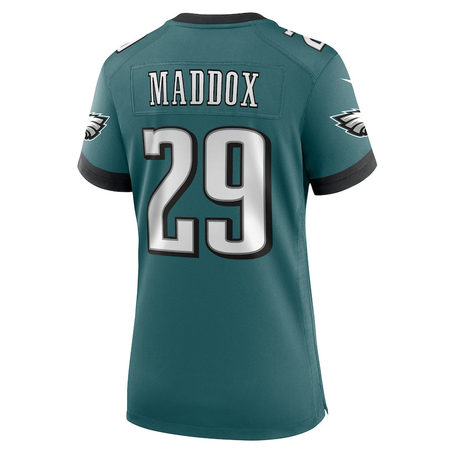 Avonte Maddox #29 Philadelphia Eagles Super Bowl LIX Women's Jersey - Midnight Green JS2154 nicesnker - Image 3