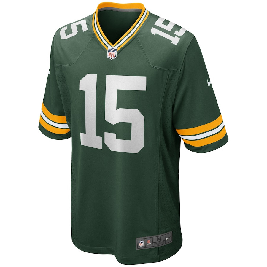 Alternative view of Bart Starr 15 Green Bay Packers Men Game Retired Jersey - Green JS3755 nicesnker