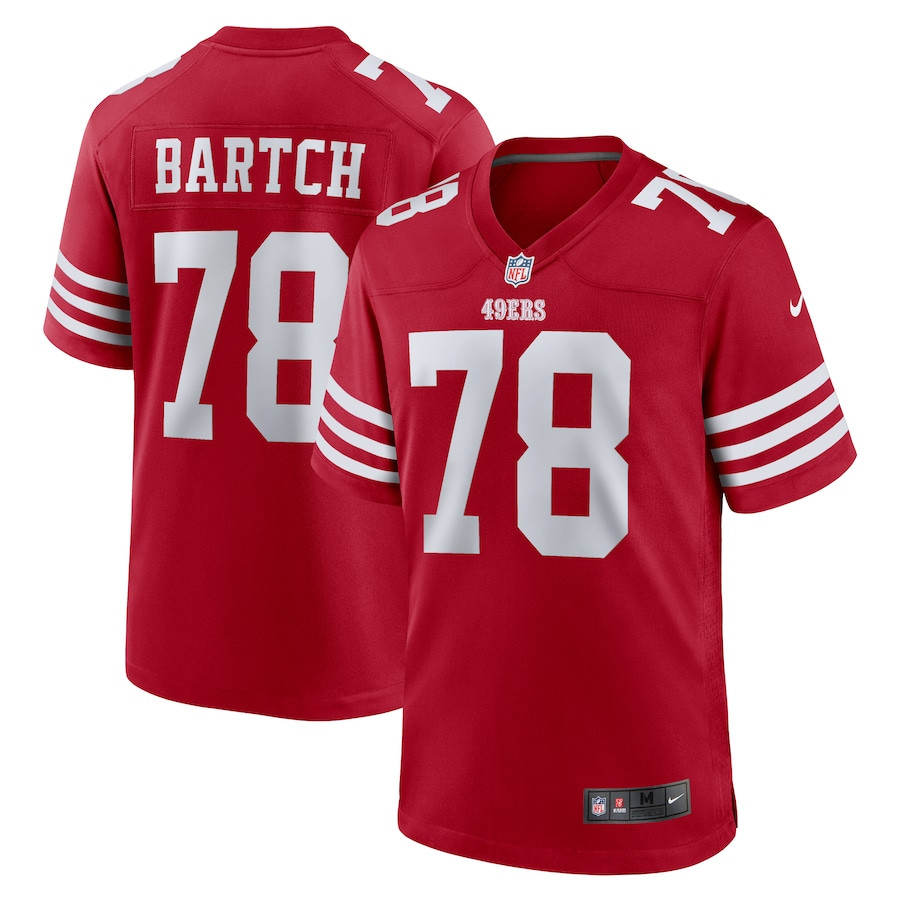 Ben Bartch 78 San Francisco 49ers Game Men Jersey - Scarlet JS5214 nicesnker