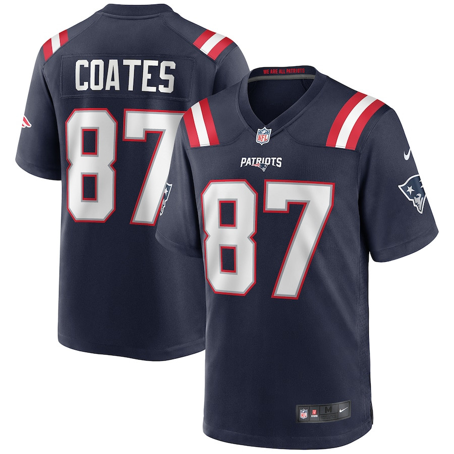 Ben Coates 87 New England Patriots Men Game Retired Jersey - Navy JS4120 nicesnker
