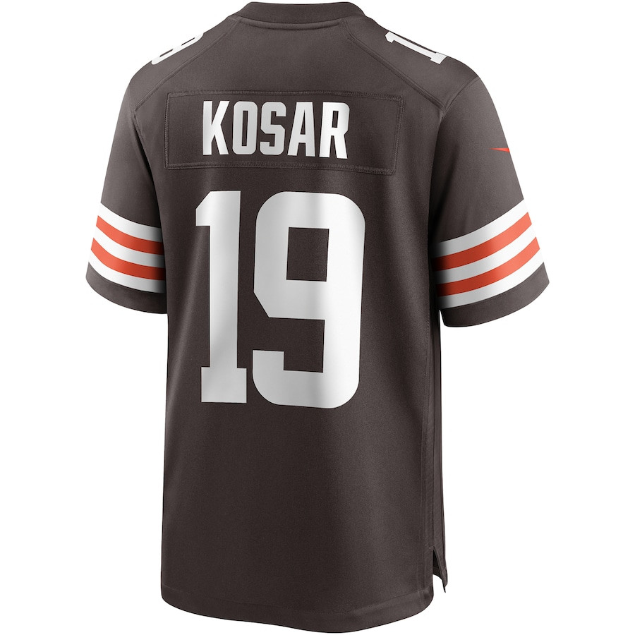 Bernie Kosar 19 Cleveland Browns Men Game Retired Jersey - Brown JS3625 nicesnker - Image 3