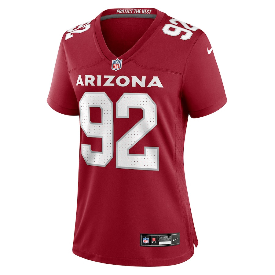 Alternative view of Bilal Nichols 92 Arizona Cardinals Women's Game Jersey - Cardinal JS1212 nicesnker