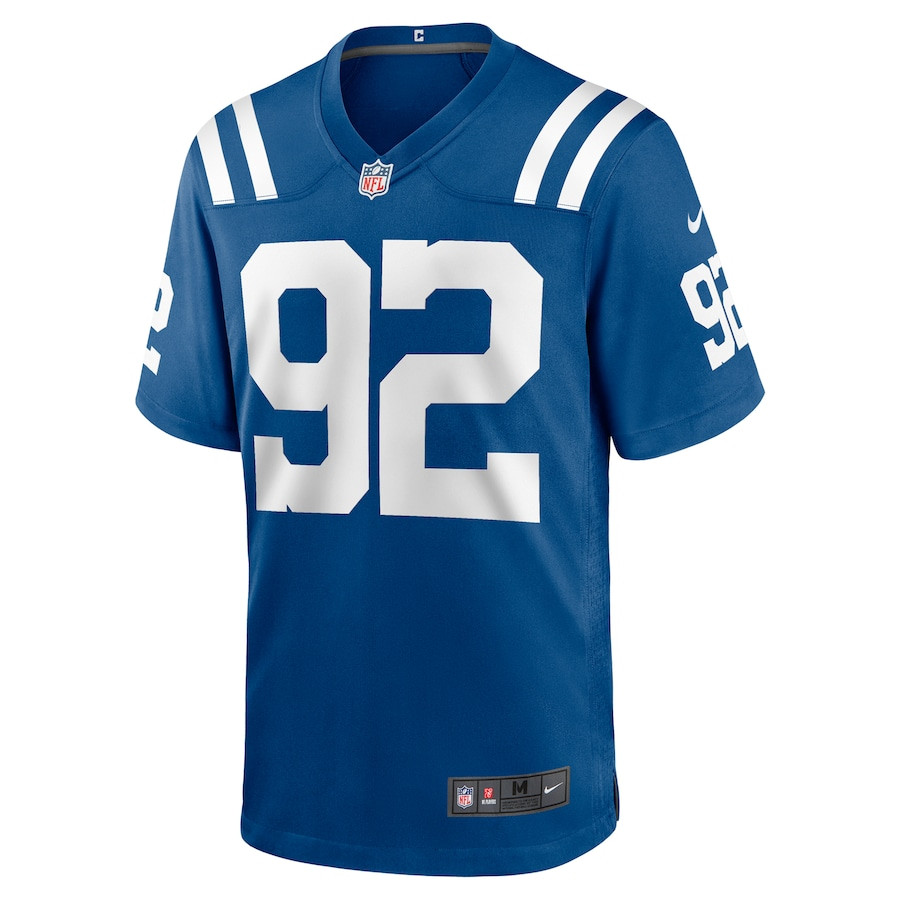 Alternative view of Bjoern Werner 92 Indianapolis Colts Retired Player Game Men Jersey - Royal JS6871 nicesnker