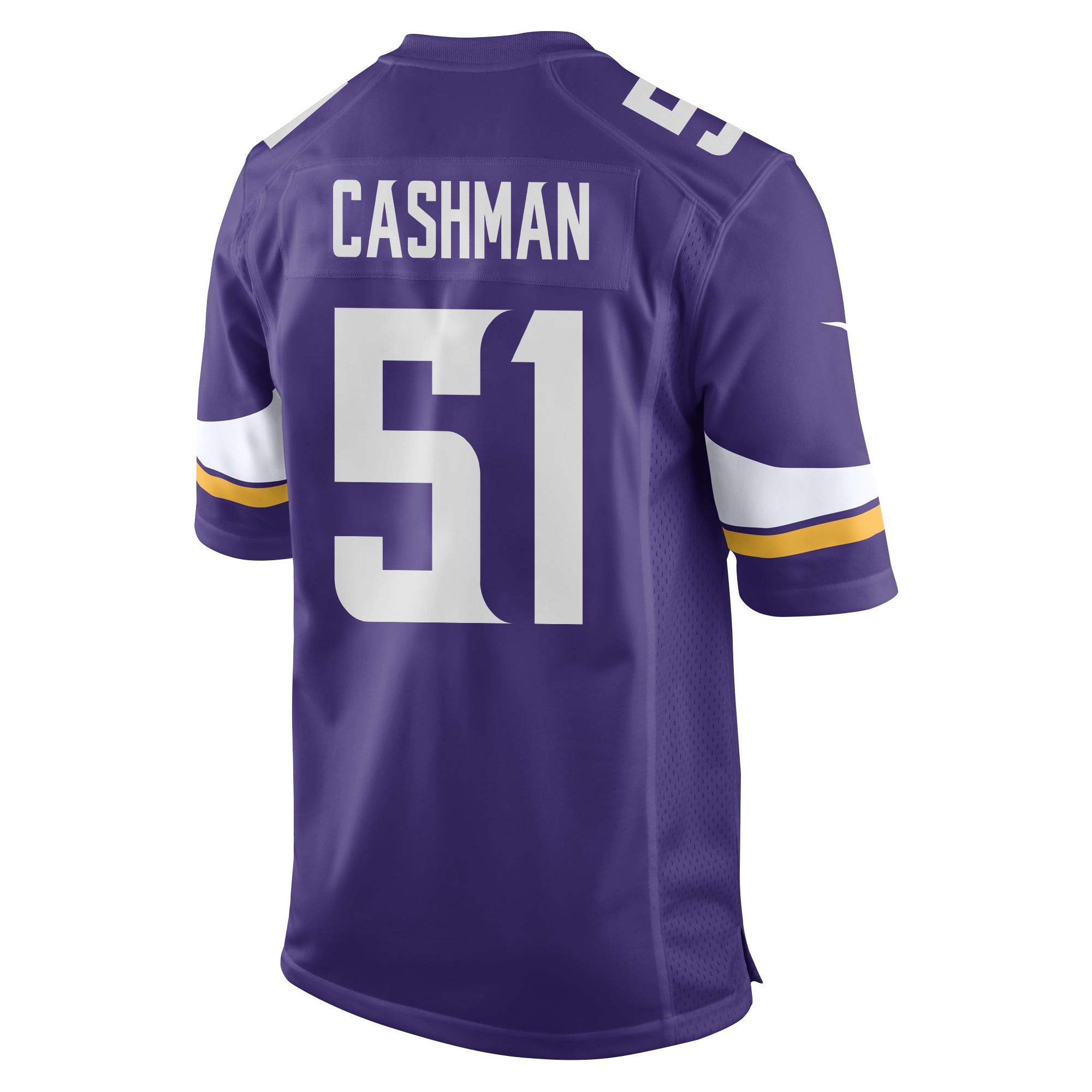 Alternative view of Blake Cashman 51 Minnesota Vikings Super Bowl LIX New Orleans Patch Game Men Jersey - Purple JS2282 nicesnker