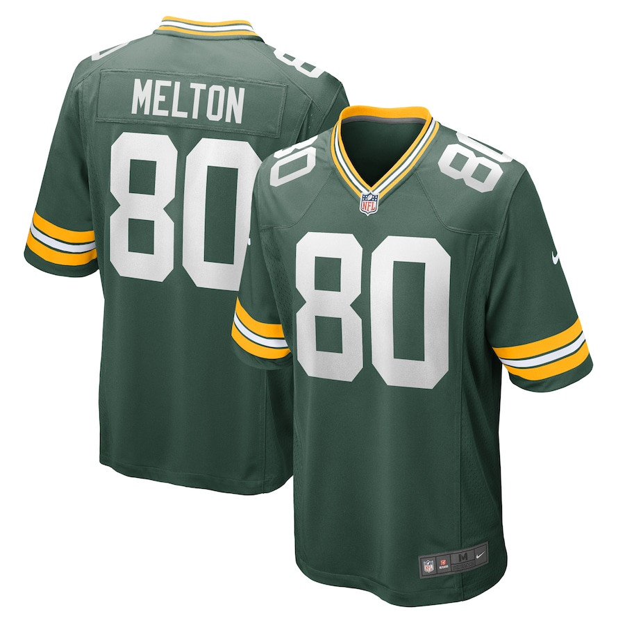 Bo Melton 80 Green Bay Packers Men Home Game Jersey - Green JS8497 nicesnker