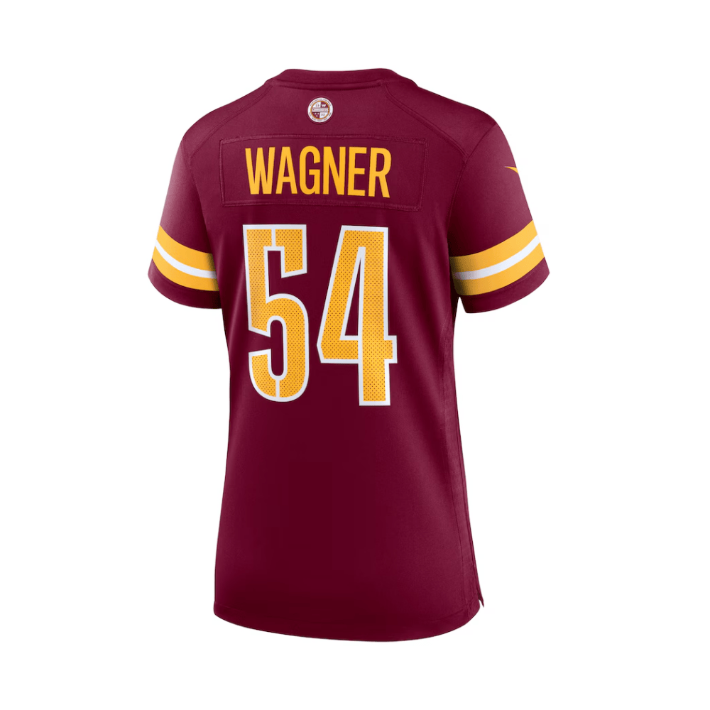 Alternative view of Bobby Wagner 54 Washington Commanders 2025 Pro Bowl Patch Women Game Jersey - Burgundy JS2239 nicesnker