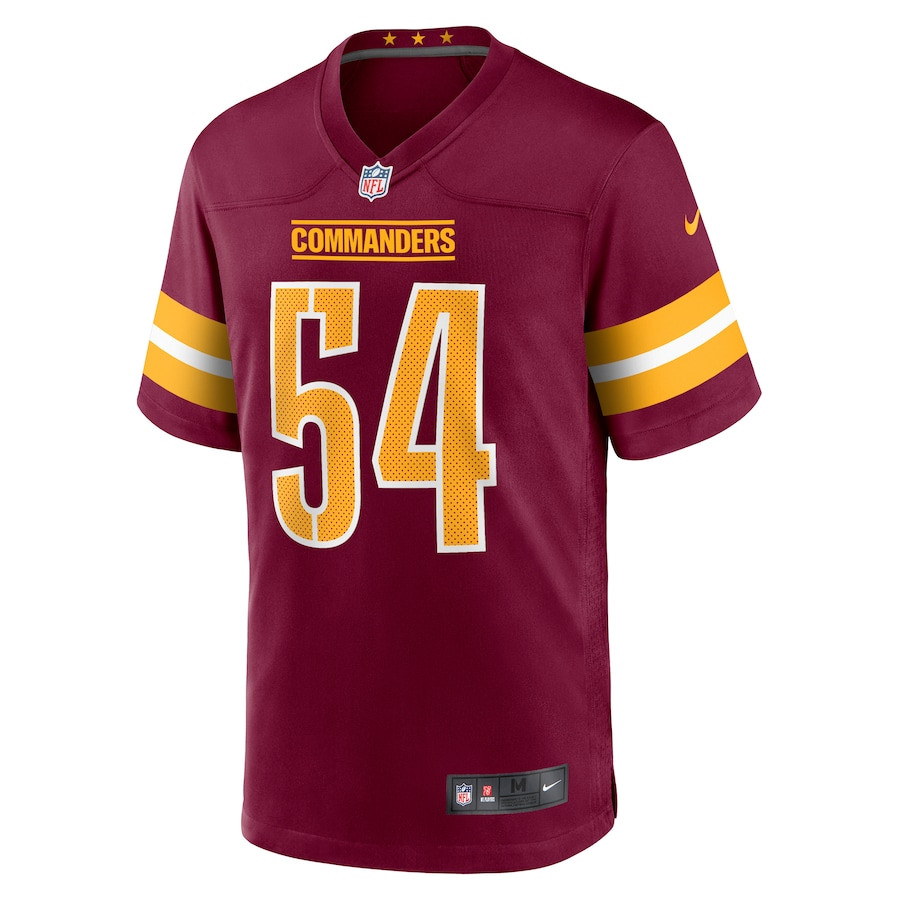 Alternative view of Bobby Wagner 54 Washington Commanders Game Men Jersey - Burgundy JS7348 nicesnker