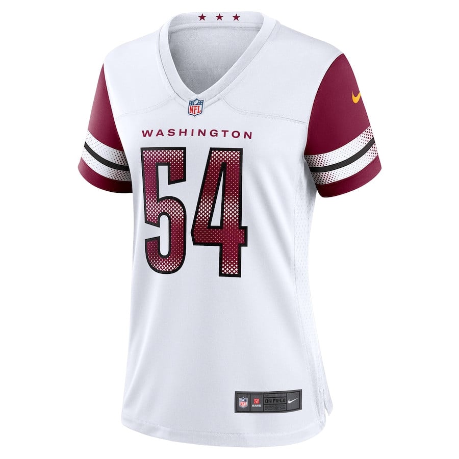 Alternative view of Bobby Wagner 54 Washington Commanders Women's Game Jersey - White JS5522 nicesnker