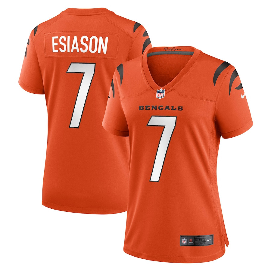 Boomer Esiason 7 Cincinnati Bengals Women Retired Game Jersey - Orange JS3000 nicesnker