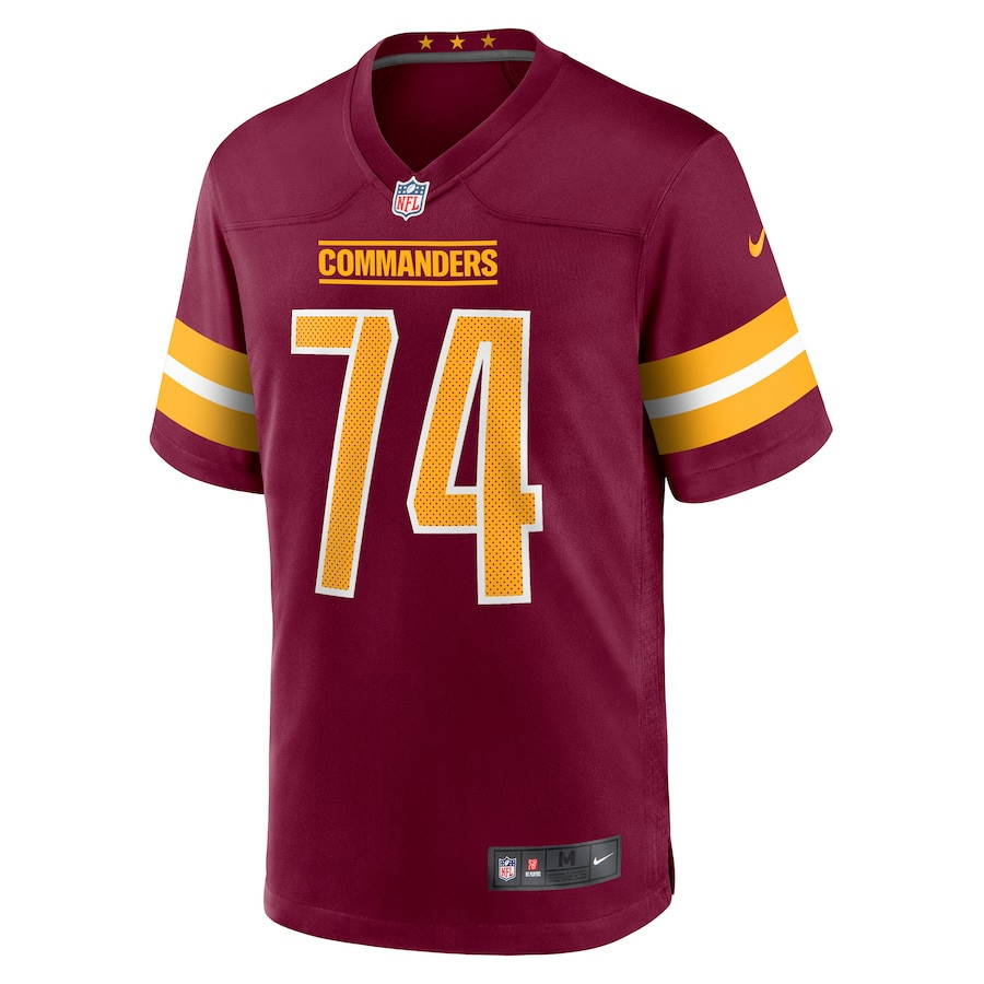 Alternative view of Brandon Coleman 74 Washington Commanders Game Men Jersey - Burgundy JS7776 nicesnker