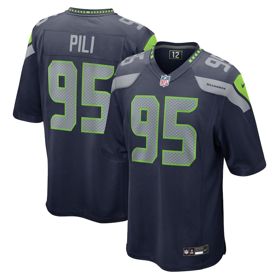 Brandon Pili 95 Seattle Seahawks Game Men Jersey - College Navy JS7879 nicesnker