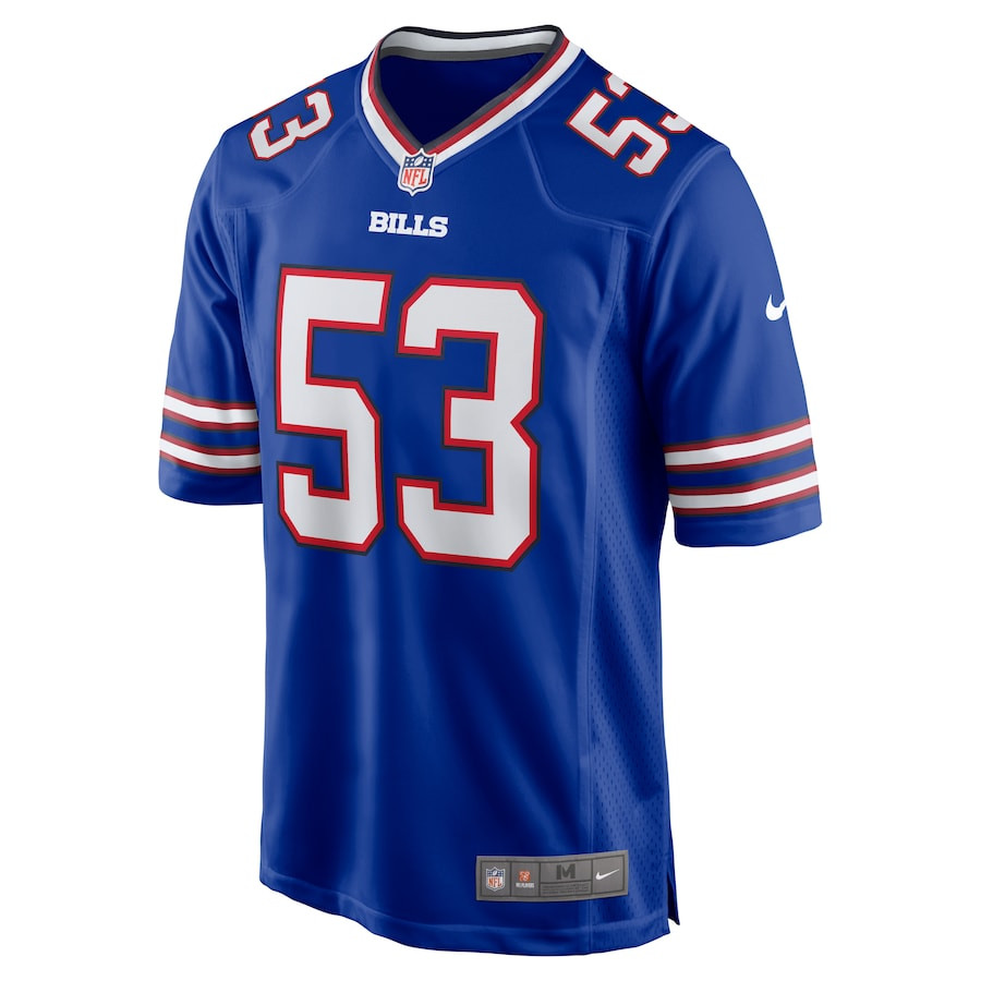Alternative view of Branson Deen 53 Buffalo Bills Game Men Jersey - Royal JS3870 nicesnker