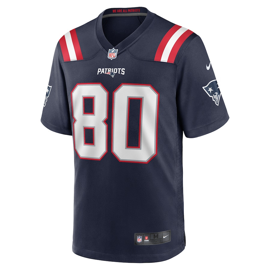 Alternative view of Braylon Sanders 80 New England Patriots Game Men Jersey - Navy JS8508 nicesnker