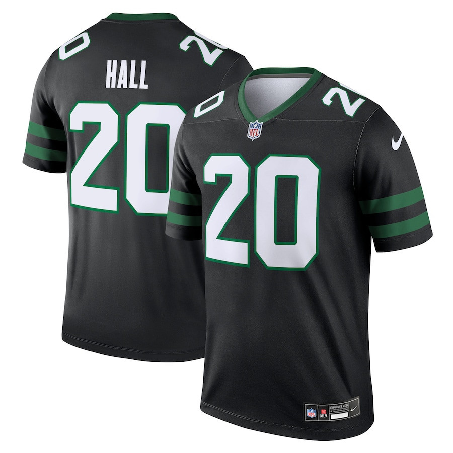Breece Hall 20 New York Jets Alternate Legend Jersey - Men, Legacy Black JS8420 nicesnker
