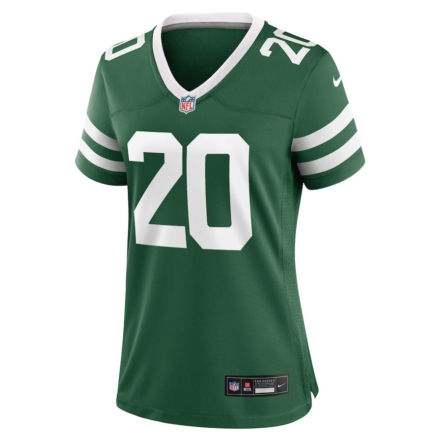 Alternative view of Breece Hall 20 New York Jets Game Women Jersey - Legacy Green JS2205 nicesnker