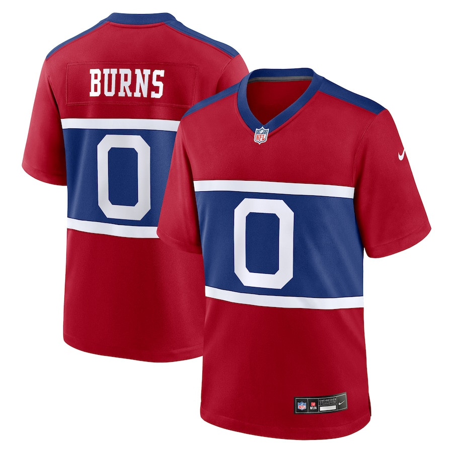 Brian Burns 0 New York Giants Alternate Game Men Jersey - Century Red JS2081 nicesnker