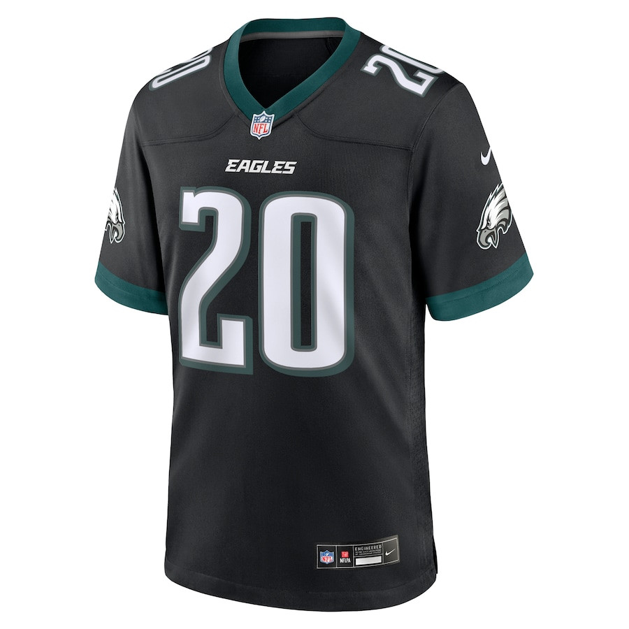 Alternative view of Brian Dawkins 20 Philadelphia Eagles Alternate Game Men Jersey - Black JS1877 nicesnker