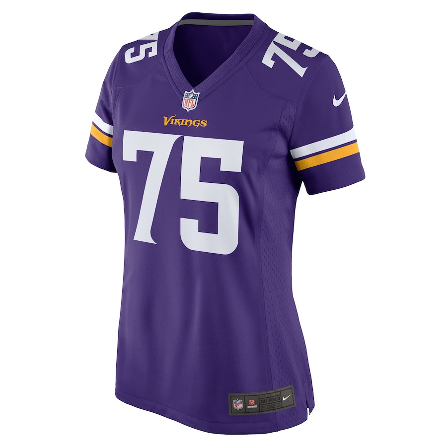 Alternative view of Brian O'Neill 75 Minnesota Vikings Women Game Jersey - Purple JS8484 nicesnker