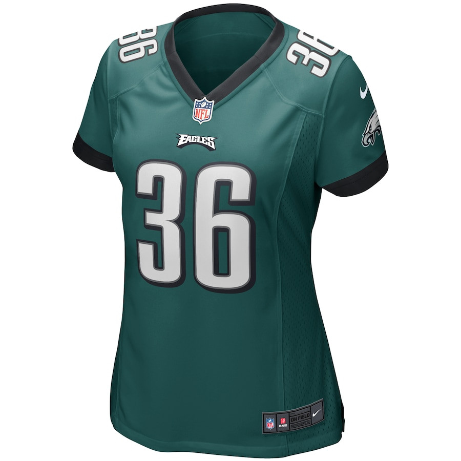 Alternative view of Brian Westbrook 36 Philadelphia Eagles Women Game Retired Jersey - Midnight Green JS7502 nicesnker