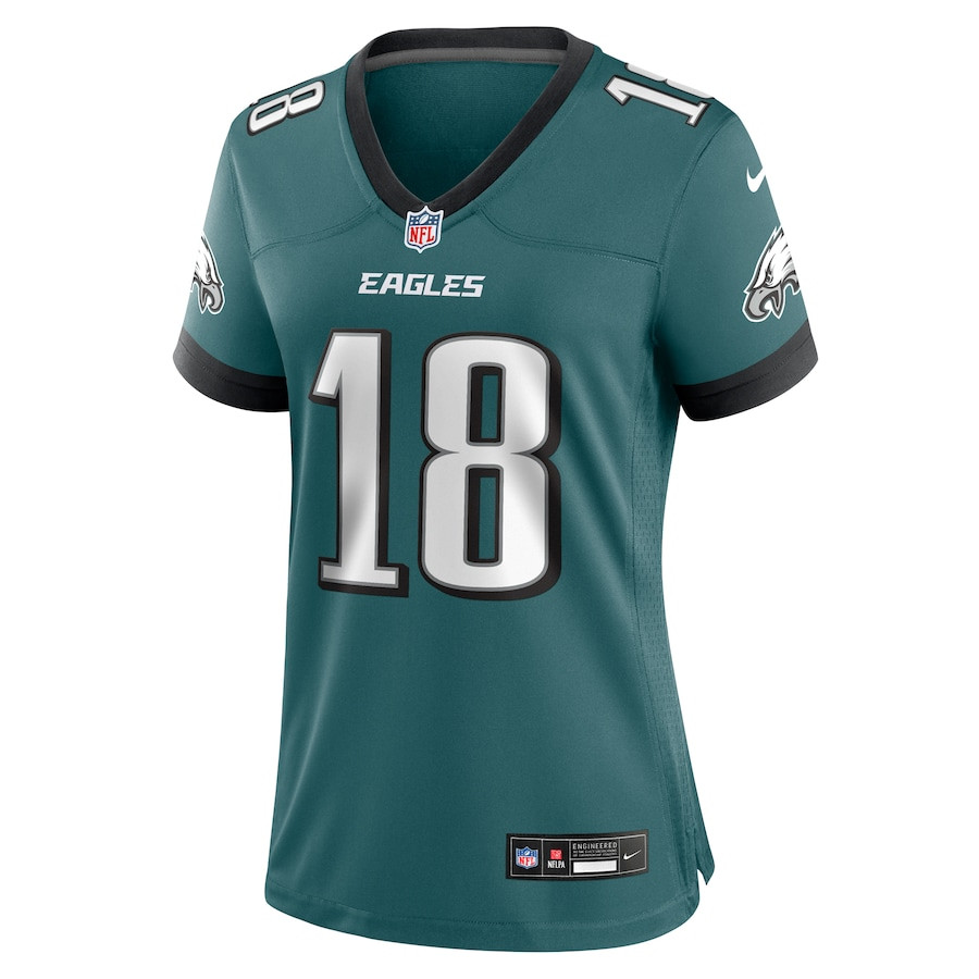 Alternative view of Britain Covey 18 Philadelphia Eagles Women's Team Game Jersey - Midnight Green JS9269 nicesnker