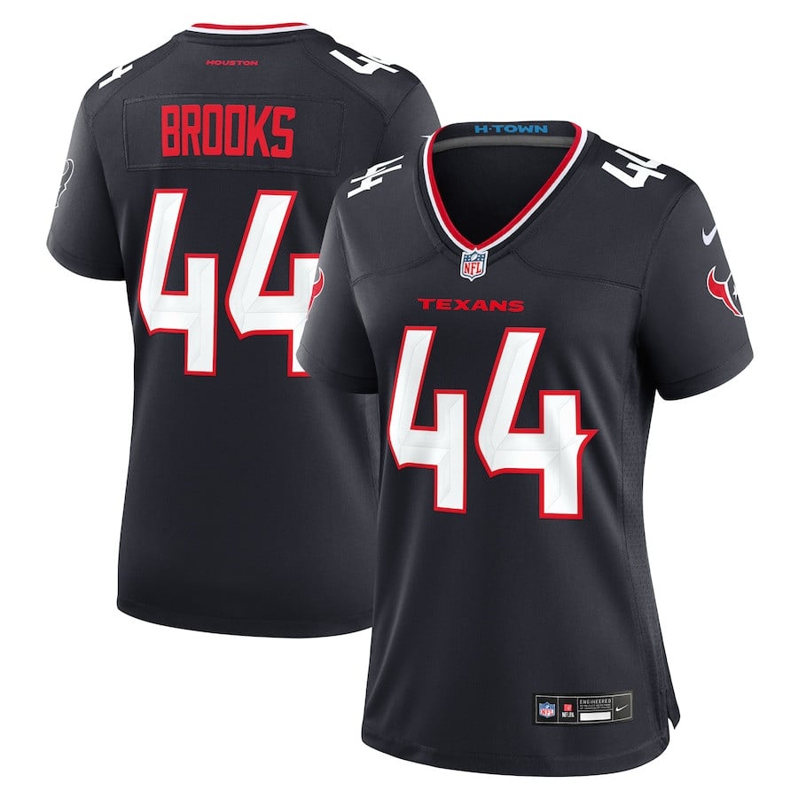 British Brooks 44 Houston Texans Women's Team Game Jersey - Navy JS2462 nicesnker