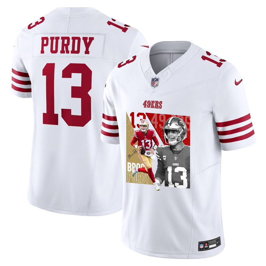 Brock Purdy 13 San Francisco 49ers The Son of Steel Game Men Jersey - White JS6520 nicesnker