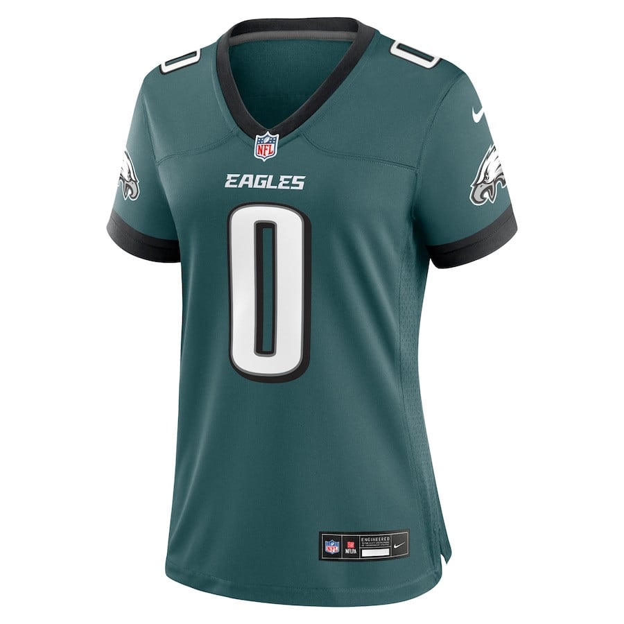 Alternative view of Bryce Huff 0 Philadelphia Eagles Game Women Jersey - Midnight Green JS6715 nicesnker