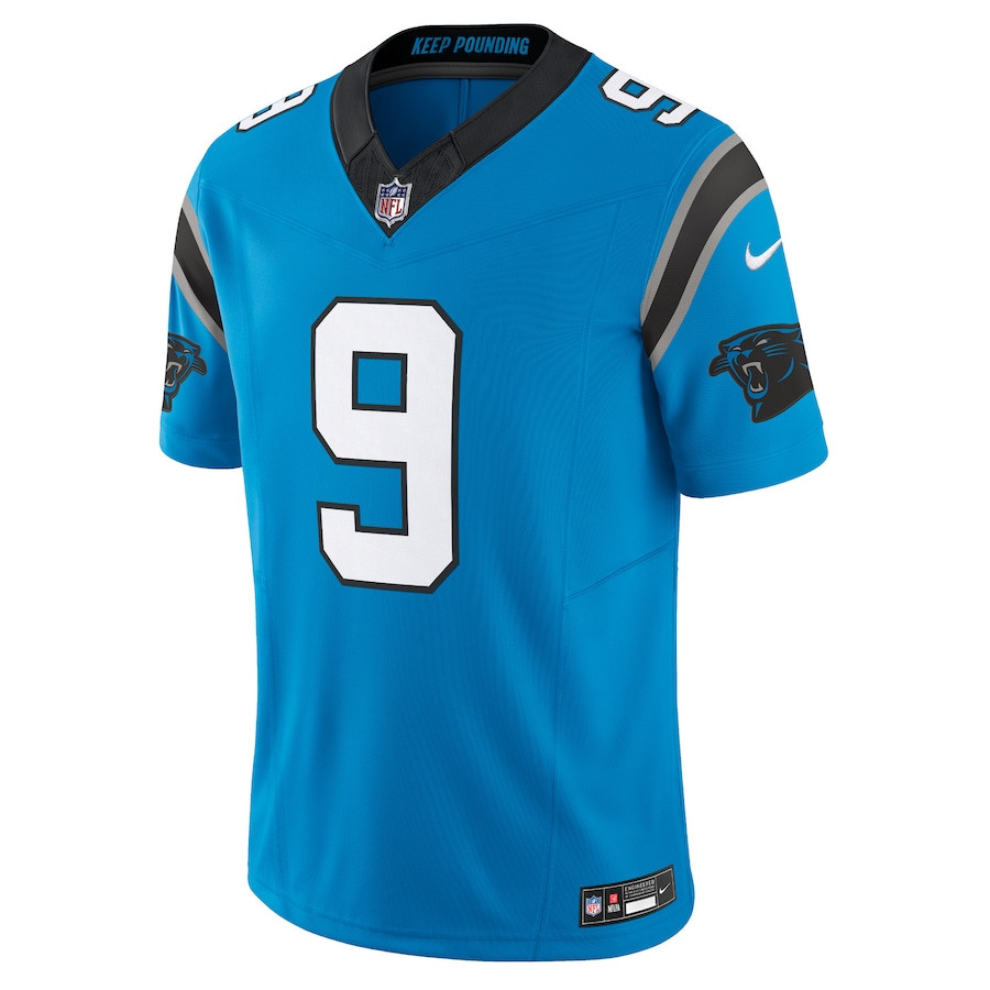 Alternative view of Bryce Young 9 Carolina Panthers Vapor F.U.S.E. Limited Jersey - Men Blue JS2988 nicesnker