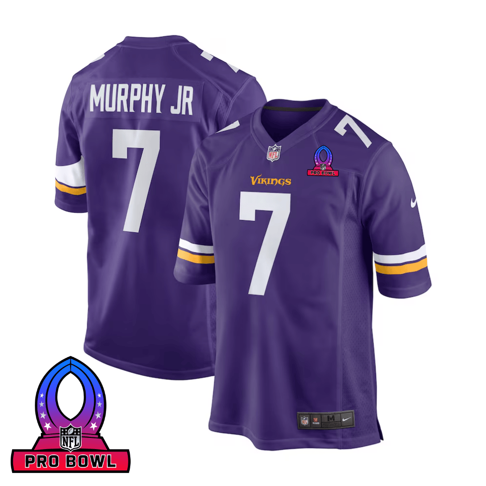 Byron Murphy Jr. 7 Baltimore Ravens 2025 Pro Bowl Patch Game Men Jersey - Purple JS9545 nicesnker